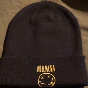 Black nirvana beanie